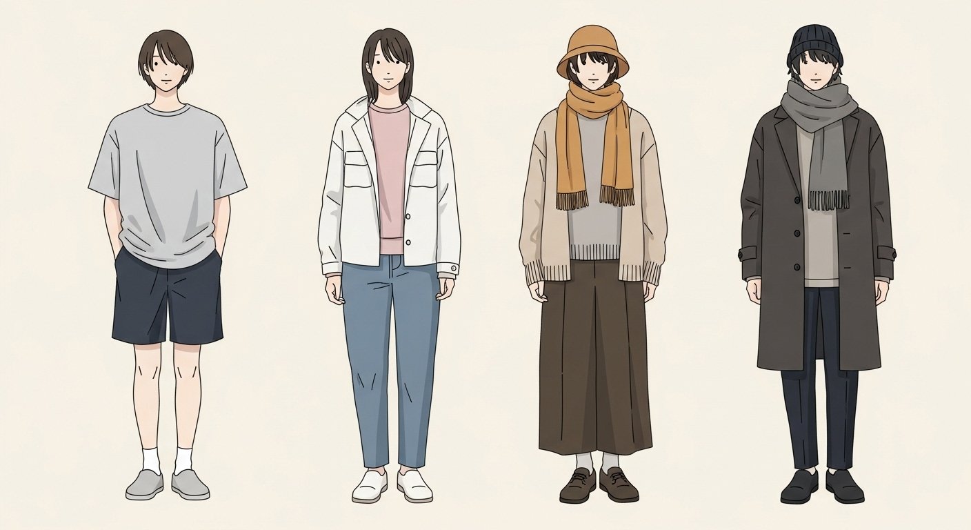 كيفية اختيار الملابس المناسبة لكل فصل