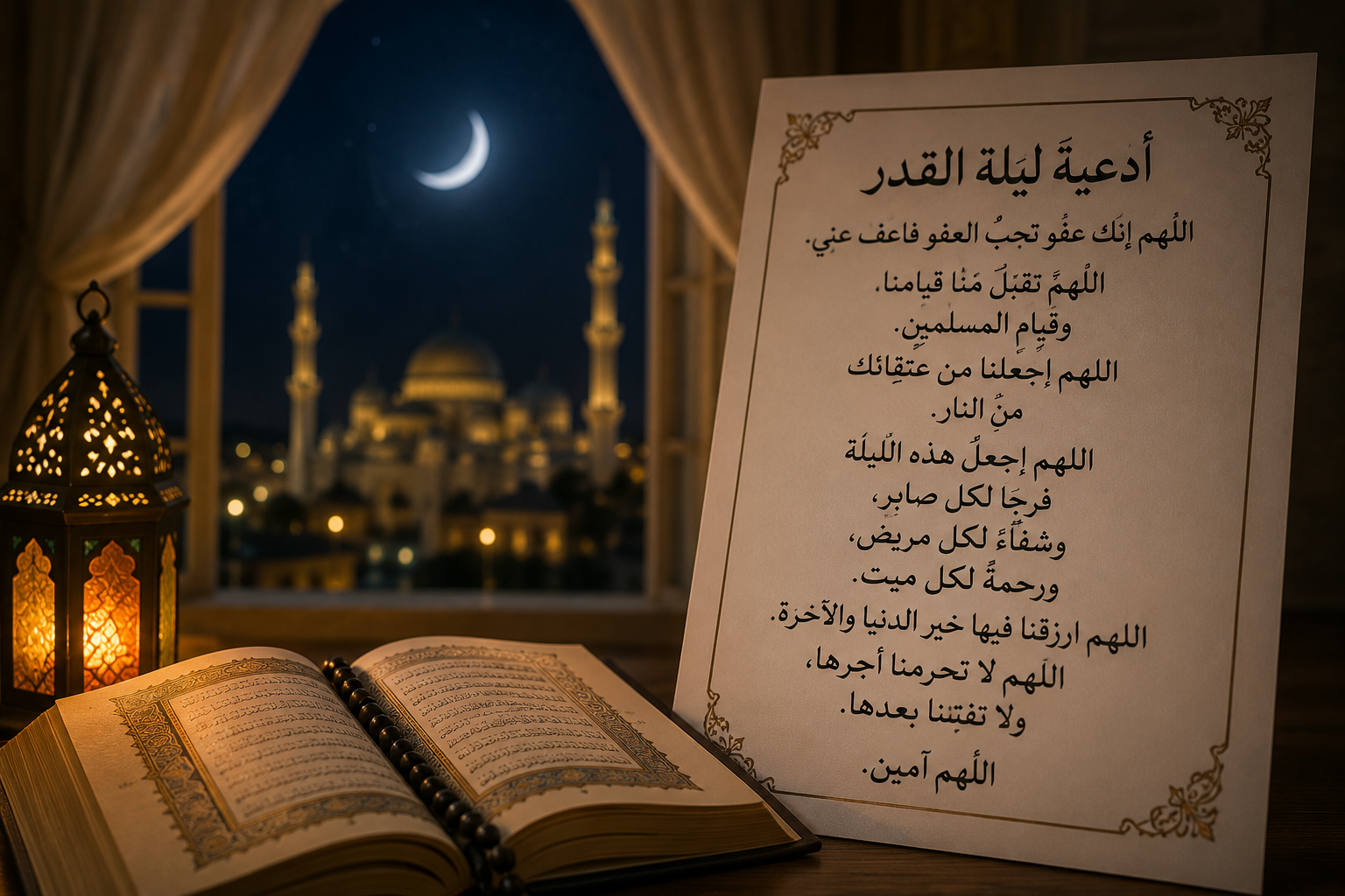 ادعية ليلة القدر مكتوبة