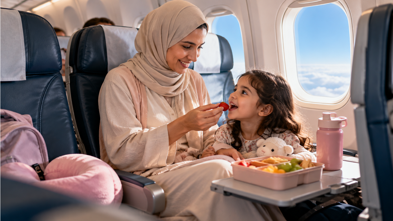 نصائح تجعل السفر بالطائرة مع الأطفال أسهل